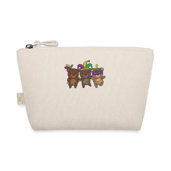 Mardi Gras Bär Faschings Kostüm - Bio-Täschchen - Natur - Vorne