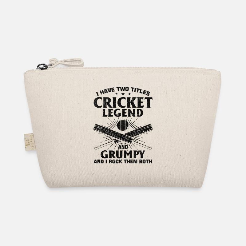 I Have Two Titles Cricket Legend And Grumpy - Funn Organic Pouch