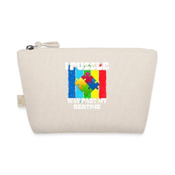 I'm puzzling far beyond my bedtime - Organic Pouch - nature - Front