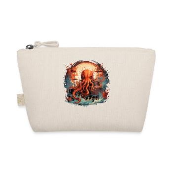 Funny Octupus, Drummer, Musician, Drummer - Organic Pouch - nature - Front