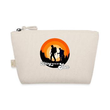 Hiking with my son - wandern mit meinem Sohn - Organic Pouch - nature - Front