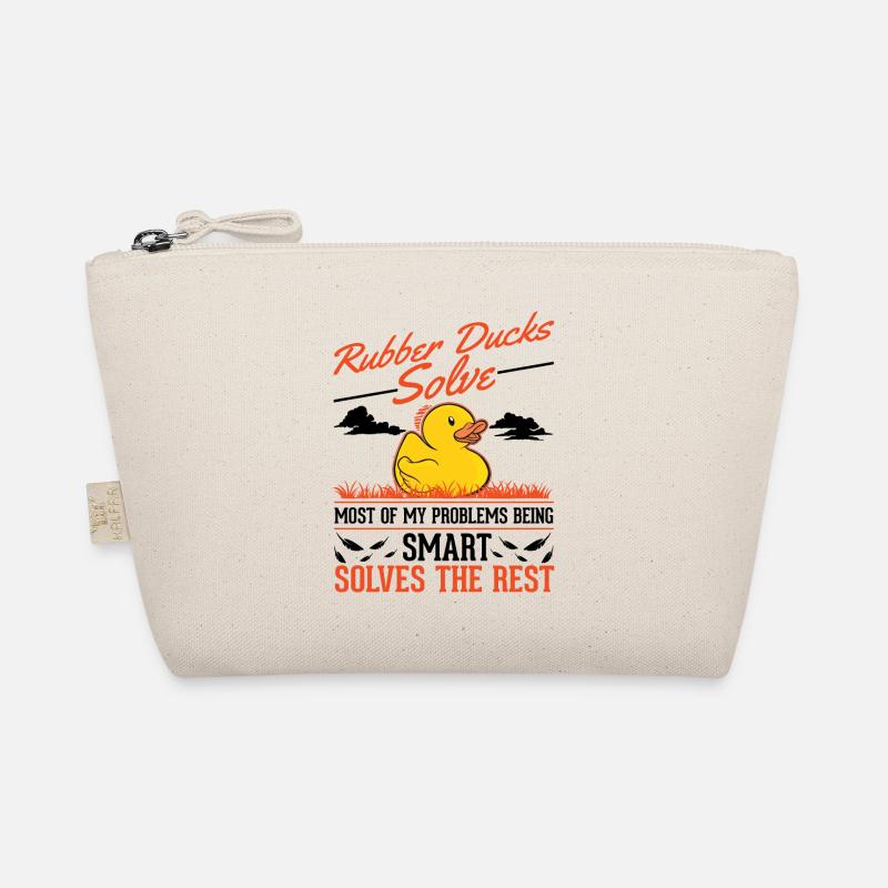 Gummiente Geschenk Quietscheente Badeente Bio-Täschchen