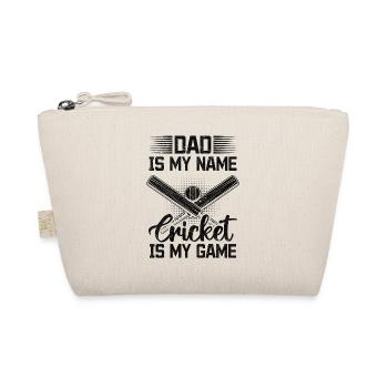 Dad Is My Name Cricket Is My Game - Cricketing Dad - Bio-Täschchen - Natur - Vorne