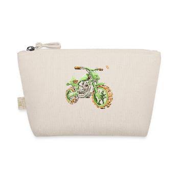 Pixel Bike: Motorcycle Motocross - Organic Pouch - nature - Front