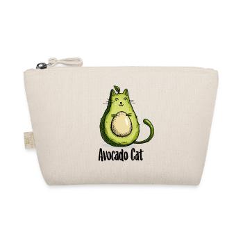 Avocado Cat Cats Vegetarian Gift - Organic Pouch - nature - Front