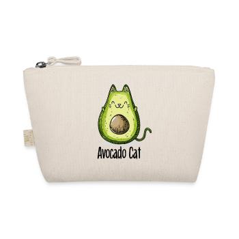 Avocado Cat Cats Vegetarian Gift - Organic Pouch - nature - Front