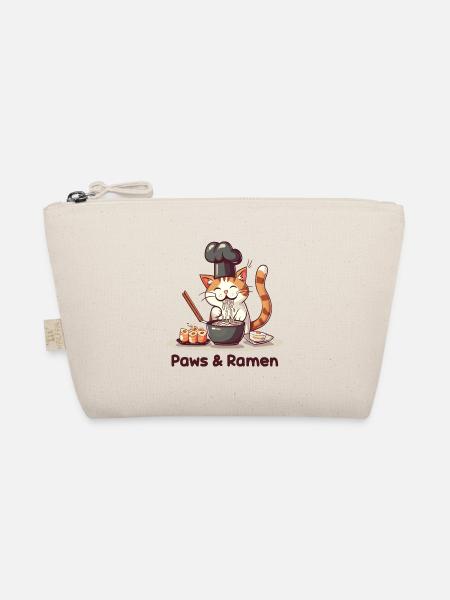 Pattes et Ramen Chats Drôles Dictons D’animaux - Trousse biologique - nature - Devant