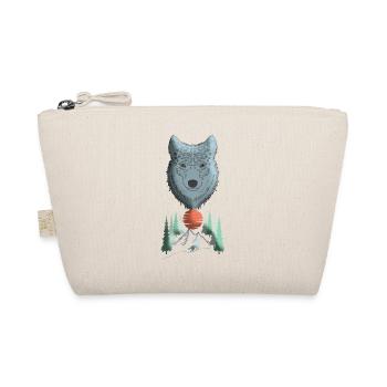 Imprimé motif animalier tête de loup avec loup - Trousse biologique - nature - Devant