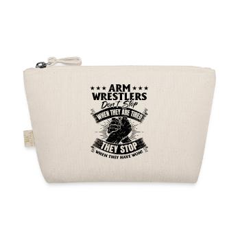 Armwrestling Saying Arm Wrestling Arm Wrestlers - Bio-Täschchen - Natur - Vorne