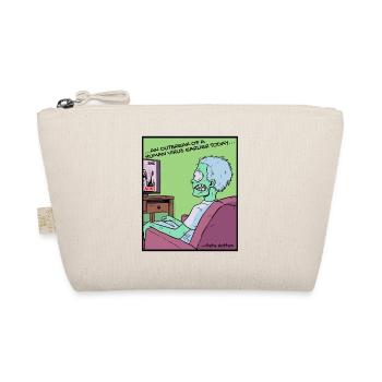 Bad in zombie news, people - Organic Pouch - nature - Front