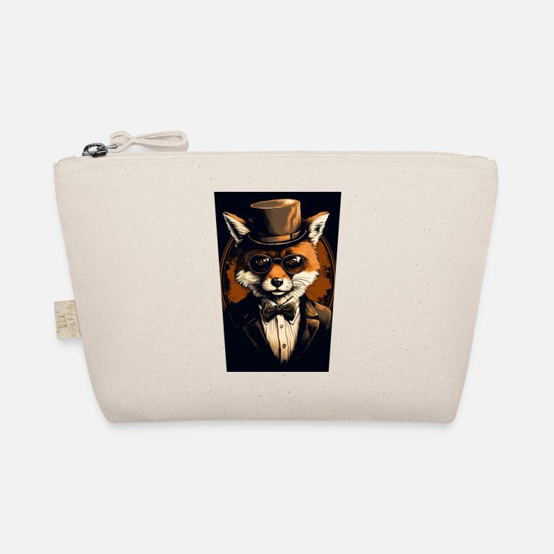 Fox with hat and glasses Organic Pouch