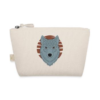 Imprimé motif animalier tête de loup avec loup - Trousse biologique - nature - Devant