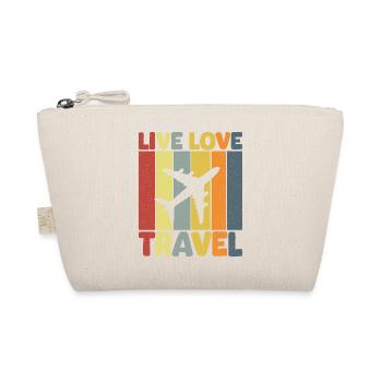 Live Love Travel - Organic Pouch - nature - Front