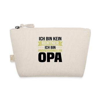 Ich Bin Kein Rentner Ich Bin Professioneller Opa - Bio-Täschchen - Natur - Vorne