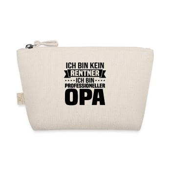 Ich Bin Kein Rentner Ich Bin Professioneller Opa - Bio-Täschchen - Natur - Vorne
