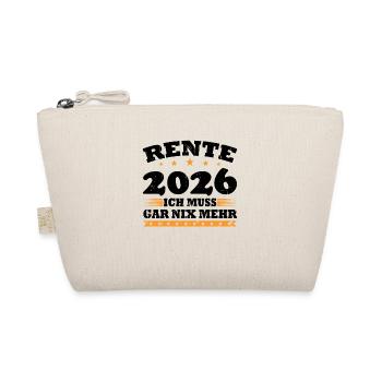 Rente 2026 Ich Muss Gar Nix Mehr - Bio-Täschchen - Natur - Vorne