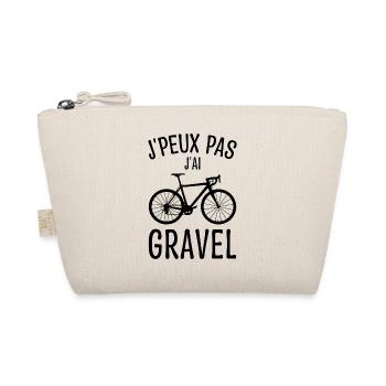 J'peux Pas J'ai Gravel - Humour Vélo - Trousse biologique - nature - Devant