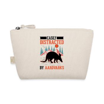 Easily distracted by Aardvarks Aardvark - Organic Pouch - nature - Front