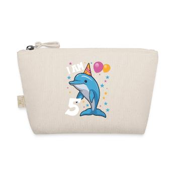 J'ai 5 ans Dolphins Delfin 5ème anniversaire - Trousse biologique - nature - Devant
