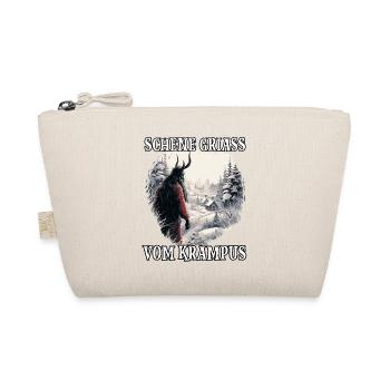 Krampus T Dämonischer Weihnachtsmann Kramperl - Bio-Täschchen - Natur - Vorne