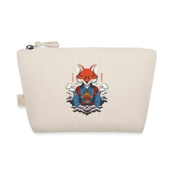Kitsune Yokai Kimono Ukiyo-E Retro Japan Design - Trousse biologique - nature - Devant