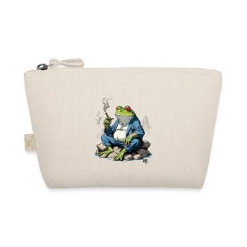 Yokai Frog Kanji Japan Retro Streetwear - Organic Pouch - nature - Front