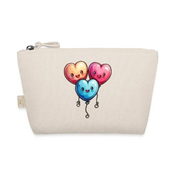 Balloon hearts also for children and birthdays - Organic Pouch - nature - Front