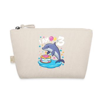 J’ai 3 ans Dauphins Dauphin 3ème anniversaire - Trousse biologique - nature - Devant