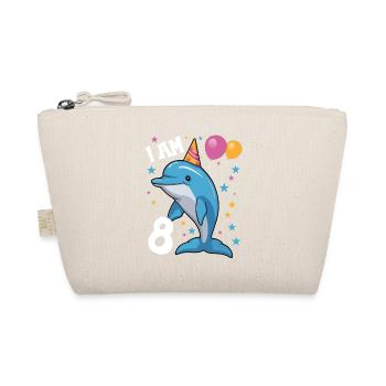 J’ai 8 ans Dauphins Dauphin 8e anniversaire - Trousse biologique - nature - Devant