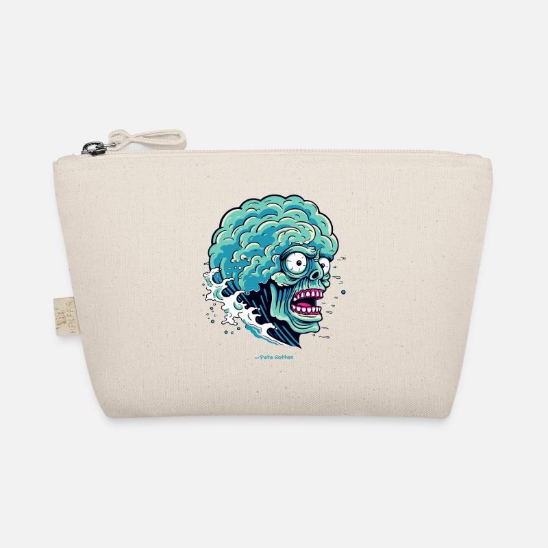 Brainwaves: Skull of a zombie Organic Pouch