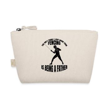Fencing Gift Fencing Sport Fencing Fencing Training - Organic Pouch - nature - Front