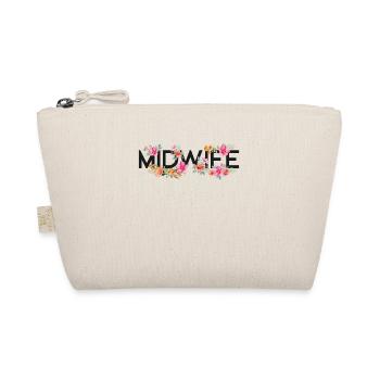 Nurse Midwife Birth Worker Flower - Organic Pouch - nature - Front
