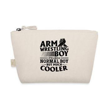 Arm Wrestling Boy It's Like A Normal Boy But Much - Bio-Täschchen - Natur - Vorne