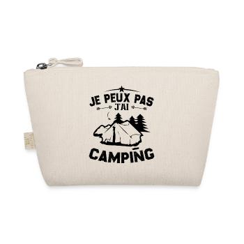 Ich kann nicht campen - Bio-Täschchen - Natur - Vorne