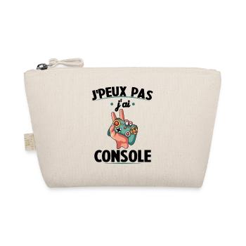 I can't I have console gaming gift - Organic Pouch - nature - Front