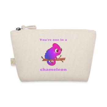 You're one in a chameleon, funny cute valentine's - Organic Pouch - nature - Front