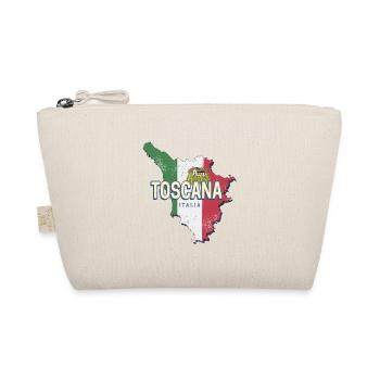 Toskana Italien Retro Landkarte Vintage Souvenir - Bio-Täschchen - Natur - Vorne