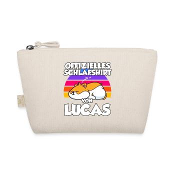Offizielles Schlafshirt Von Lucas - Bio-Täschchen - Natur - Vorne