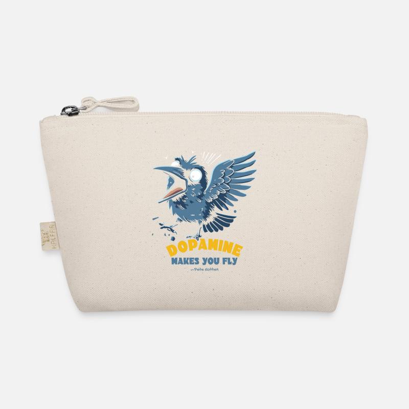 Crowing bird on dopamine makes you fly Organic Pouch