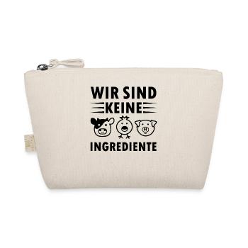 Wir sind keine Ingrediente Tiere für Veganer Vegan - Bio-Täschchen - Natur - Vorne
