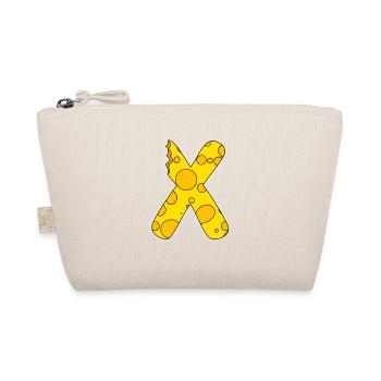 Lettre X - Lettre initiale X - Motif Fromage - Trousse biologique - nature - Devant