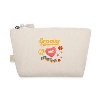Groovy Dad Cool Dad Retro Font Design - Organic Pouch - nature - Front