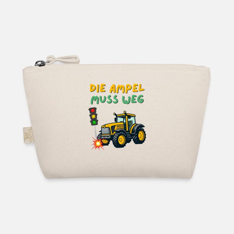 Die Ampel muss weg , Tractor rammt Ampel Bio-Täschchen