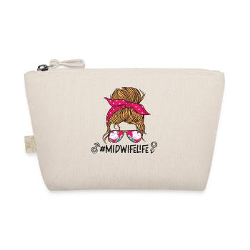 Nurse Midwife Birth Worker - Organic Pouch - nature - Front
