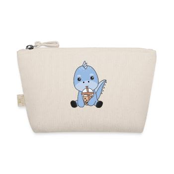Dino Bubble Tea Dinos Cute Animals - Organic Pouch - nature - Front