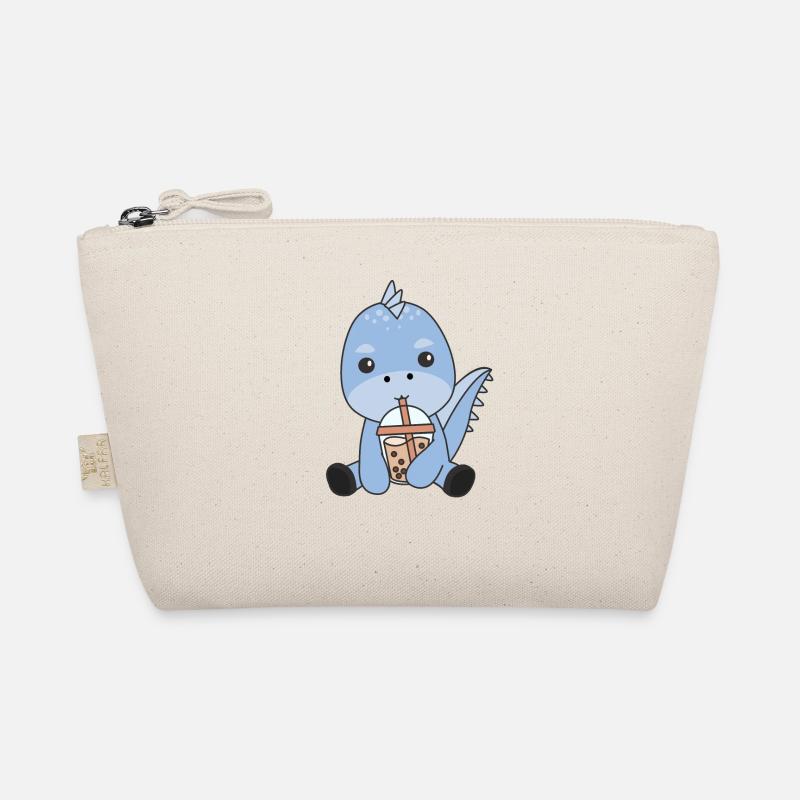 Dino Bubble Tea Dinos Cute Animals Organic Pouch