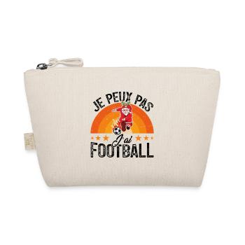 je peux pas j ai foot - Trousse biologique - nature - Devant