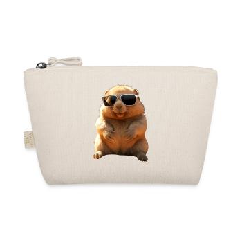Wombat with sunglasses Australia Cute Wombats - Organic Pouch - nature - Front