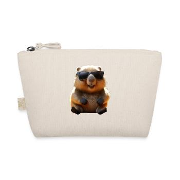 Wombat with sunglasses Australia Cute Wombats - Organic Pouch - nature - Front