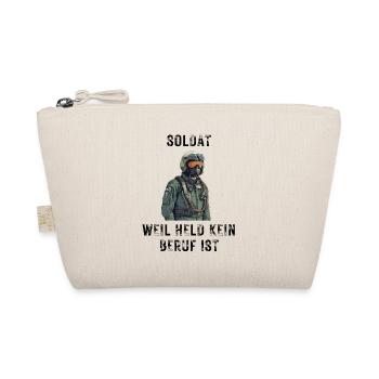 Soldat weil held kein Beruf ist - Bio-Täschchen - Natur - Vorne